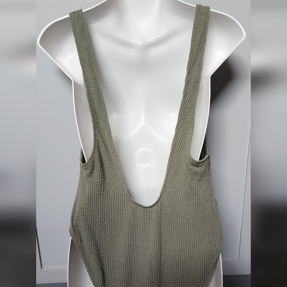 American Eagle Outfitters Olive One Piece Swimsuit - Picture 2 of 3